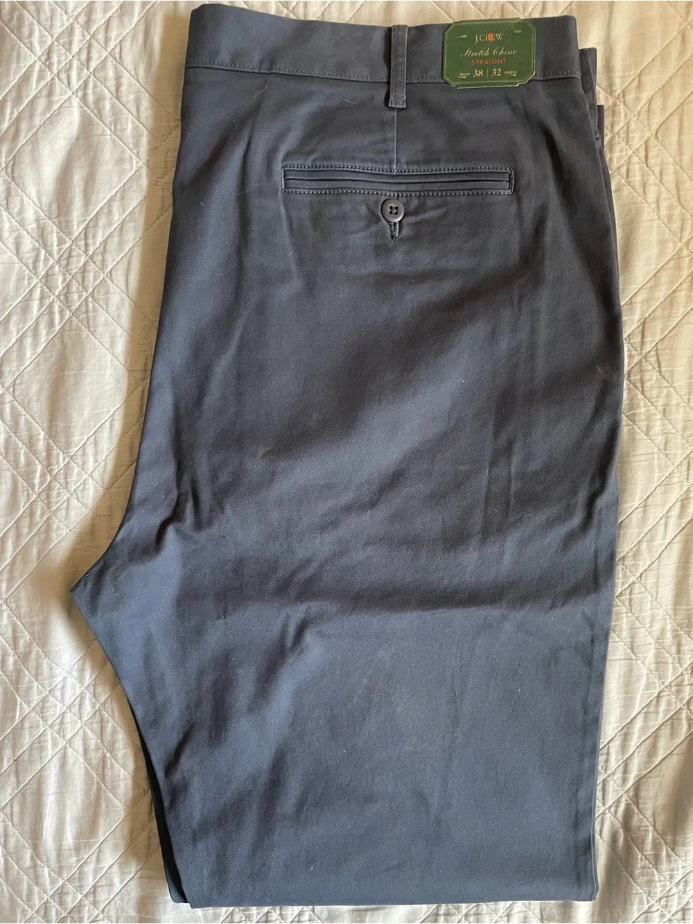 J. CREW stretch‎ chino pant in Almost Navy Size 38 NWT $98 CR317